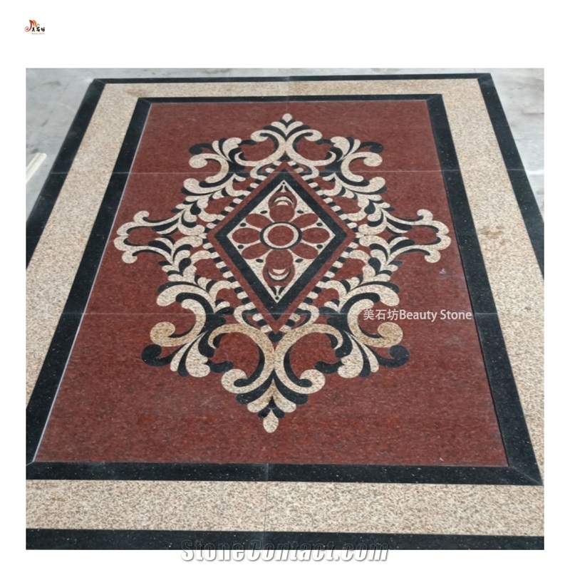 Granite Waterjet Pattern Carpet Medallions