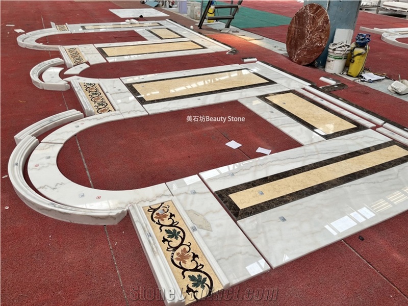 Guangxi White Waterjet Wall Pattern For Church