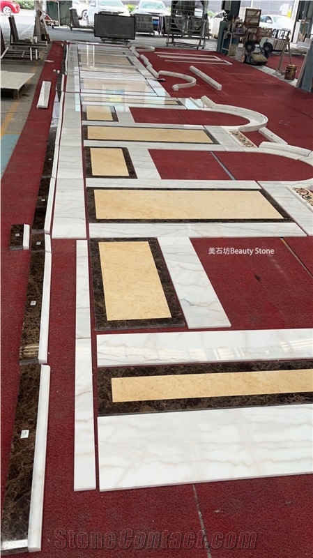 Guangxi White Waterjet Wall Pattern For Church