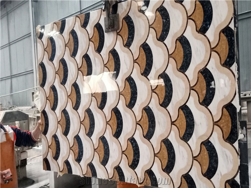 Waterjet Pattern For Wall Decoration Inlay Medallion