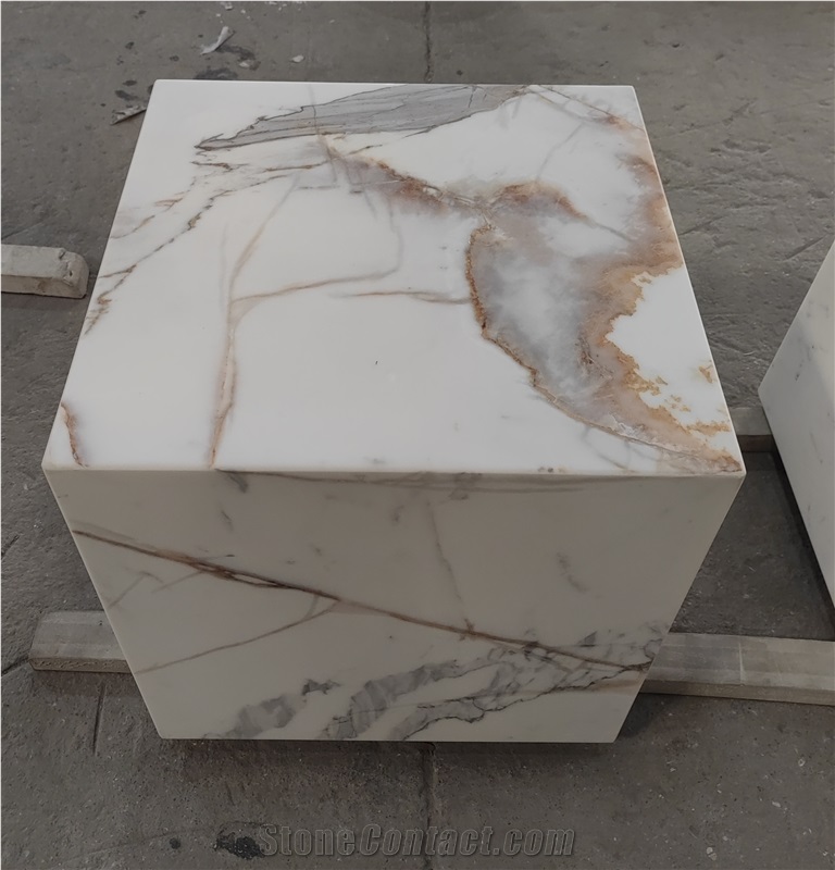 Elegant Luxury Italy Calacatta Marble Furniture