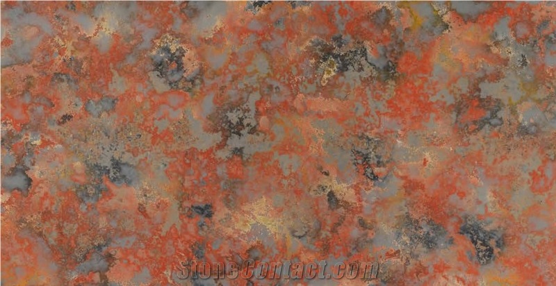 Red Clay Quartz Slabs