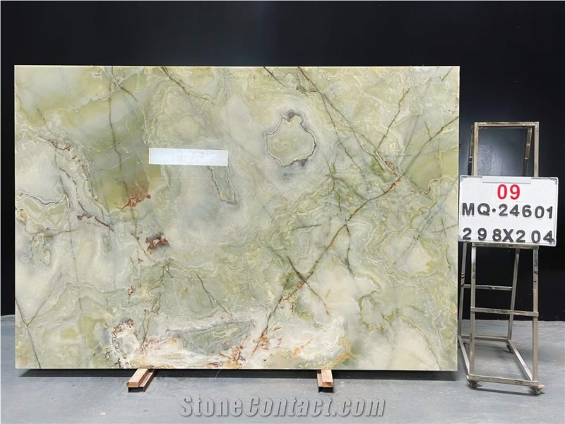 Green Onyx Slabs Polished