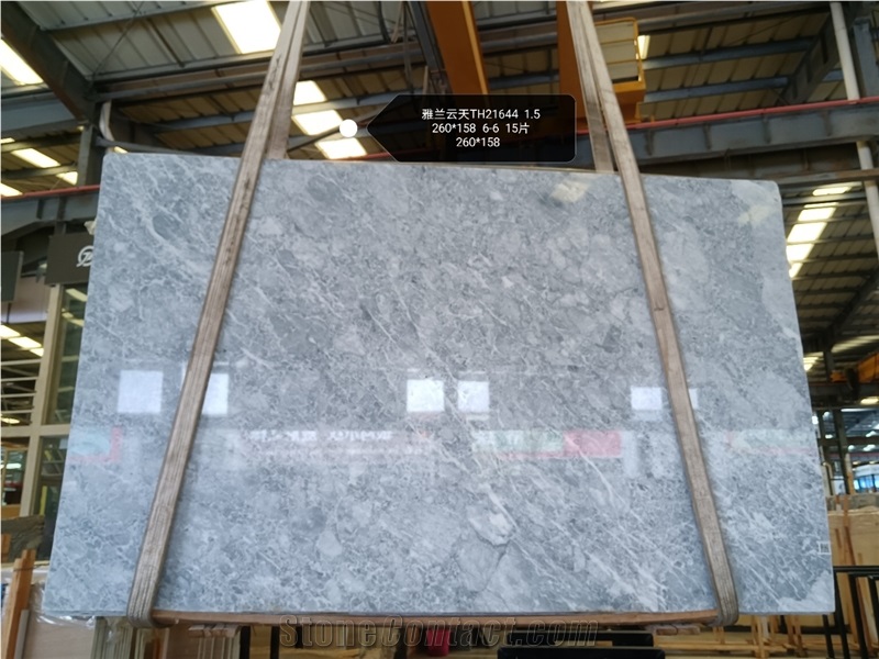 Light Grey Starry Sky Marble Slabs