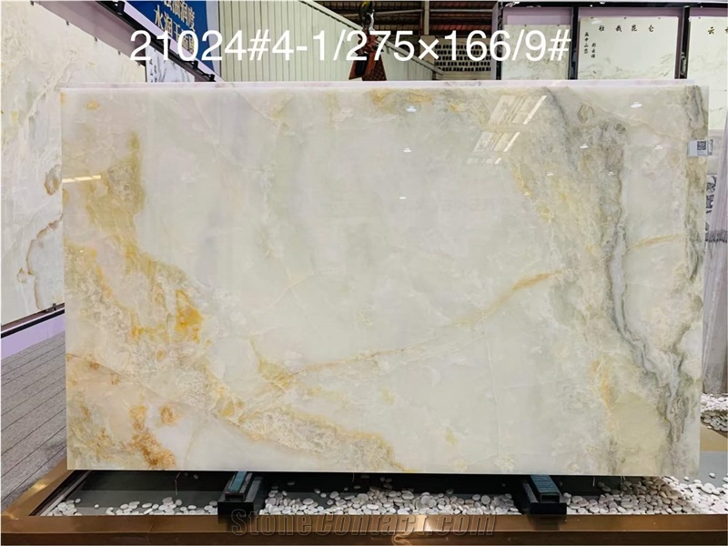 White Snow Onyx Slabs