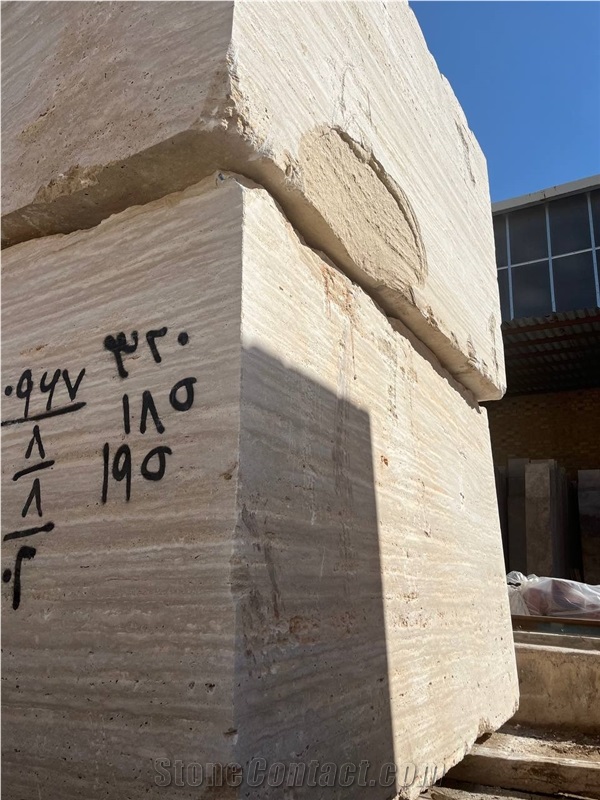 Beige Travertine Blocks