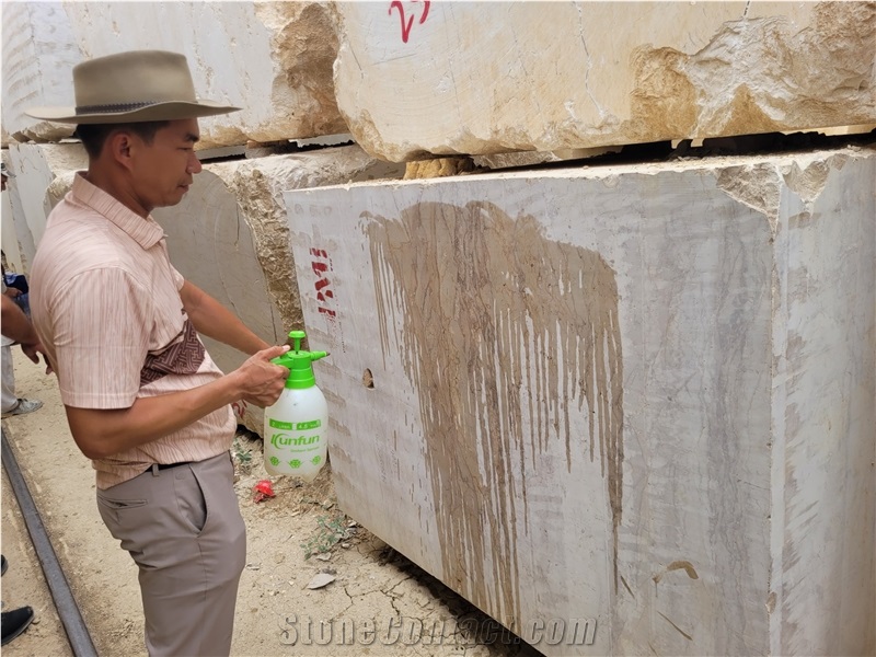 Beige Travertine Raw Blocks