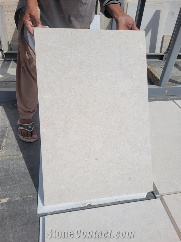 Limra Limestone Slabs, Turkey White Limestone Tiles, Ivory Limestone