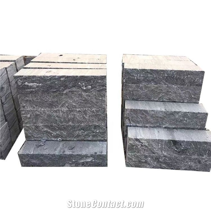 Competitive Price Natural Grey Granite Mushroomed Wall Tiles