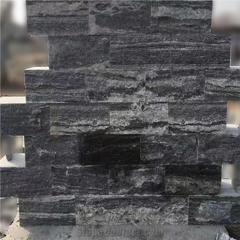 Competitive Price Natural Grey Granite Mushroomed Wall Tiles