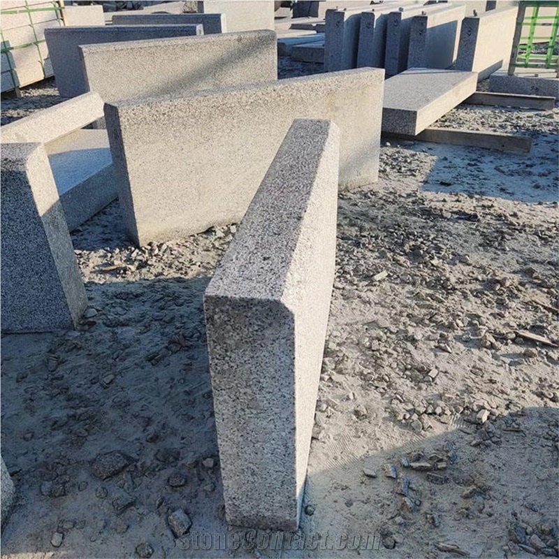 Grey 20*60 Driveway Kerbs Flamed Granite Manufacture