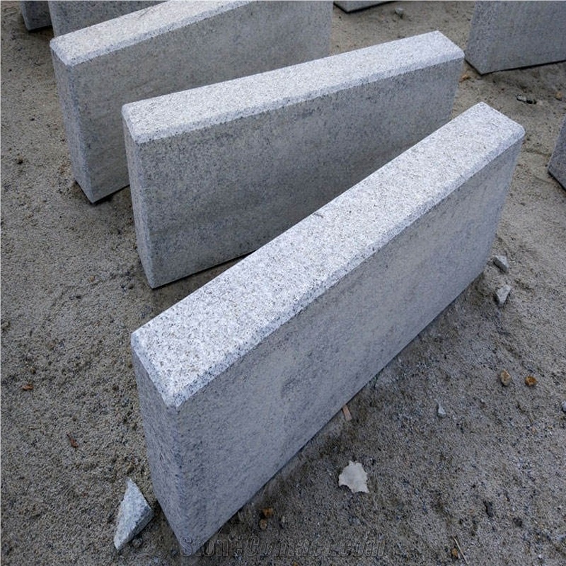 Grey 20*60 Driveway Kerbs Flamed Granite Manufacture