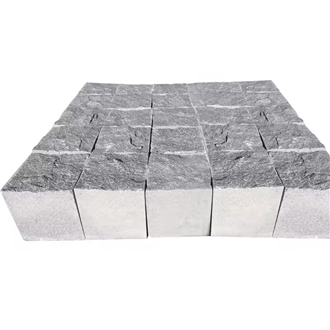 Wholesale Dark Grey G654 Granite Split Surface Cobblestone