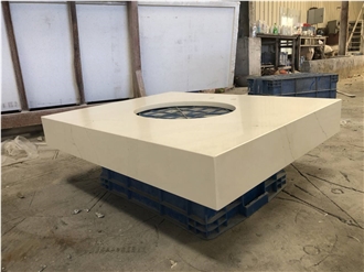 Marble Look Quartz Bathroom Vanity Tops