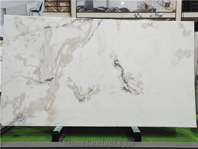 Oyster White Marble Slabs