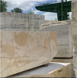 Ocean Blue Travertine Blocks