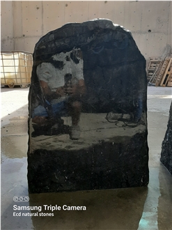 Black Marble Headstone