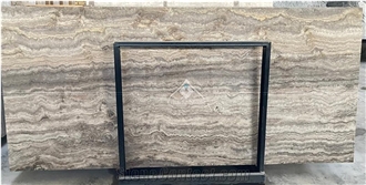 Silver Travertine Slabs