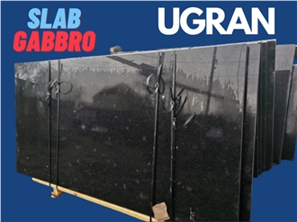 Black Gabbro Slabs - Premium Black Stone From UGRAN