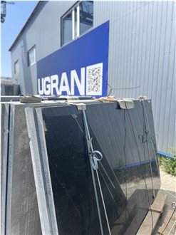 Premium Black Gabbro Polished Slabs