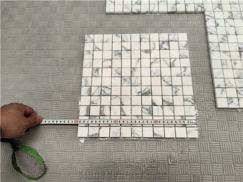 Arabescato Marble White Marble Floor Tile With Grey Vein