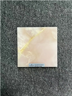 Goldtop New Quarry Natural Pink Onyx Tile Slabs