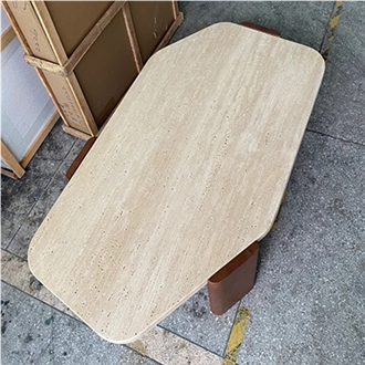 Allotype Travertine Coffee Table