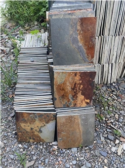 Rustic Slate Tiles For Exterior Patio And Pool Deck