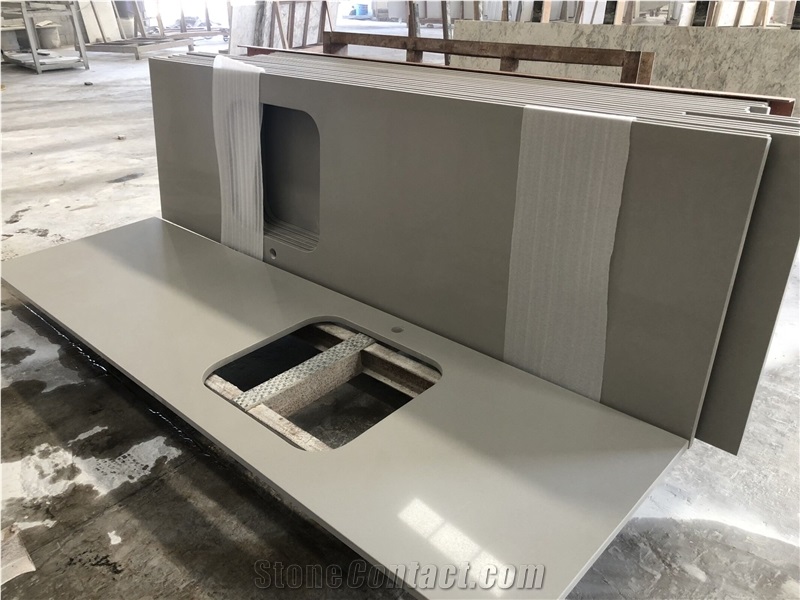 Grey Quartz Artificial Stone Countertops