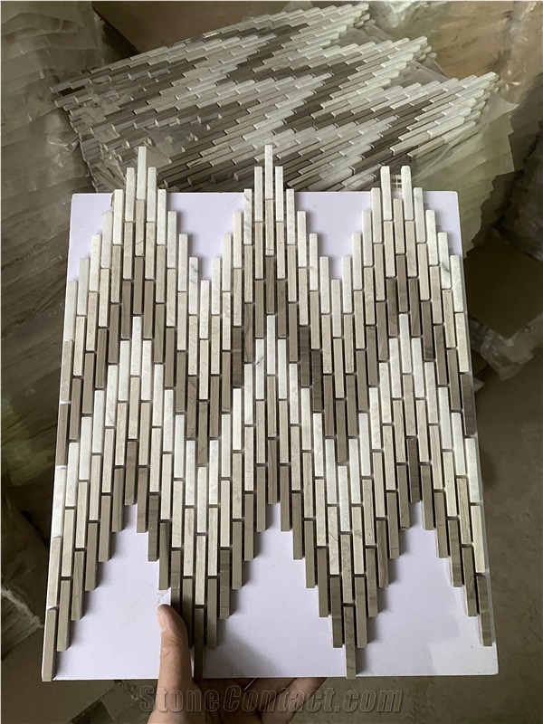 Natural Marble Lantern Mosaic Tiles Pattern