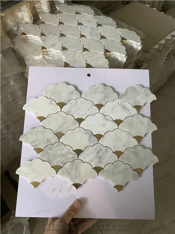 Natural Marble Lantern Mosaic Tiles Pattern