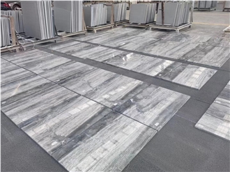 Silver Gray Marble Slabs For Kitchen Floor