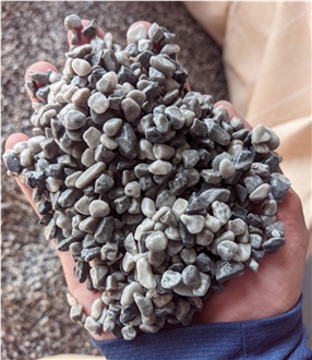 Epoxy Floor Resin Bound Pebble Surface Mixed Pebble Stone