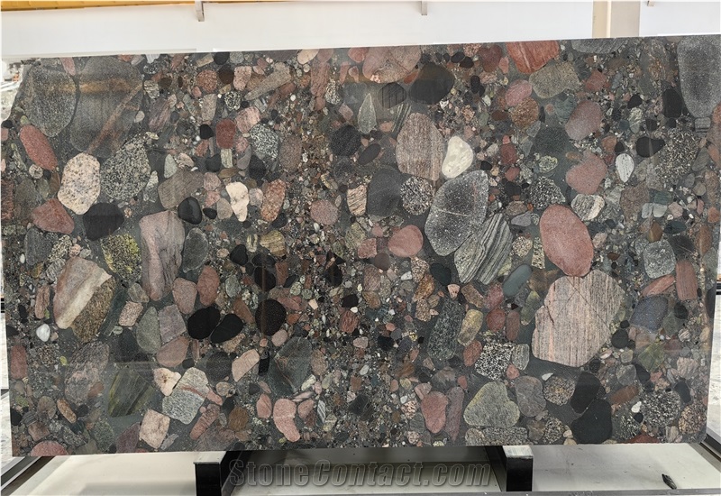 Colourful Four Season Green Granite Slabs