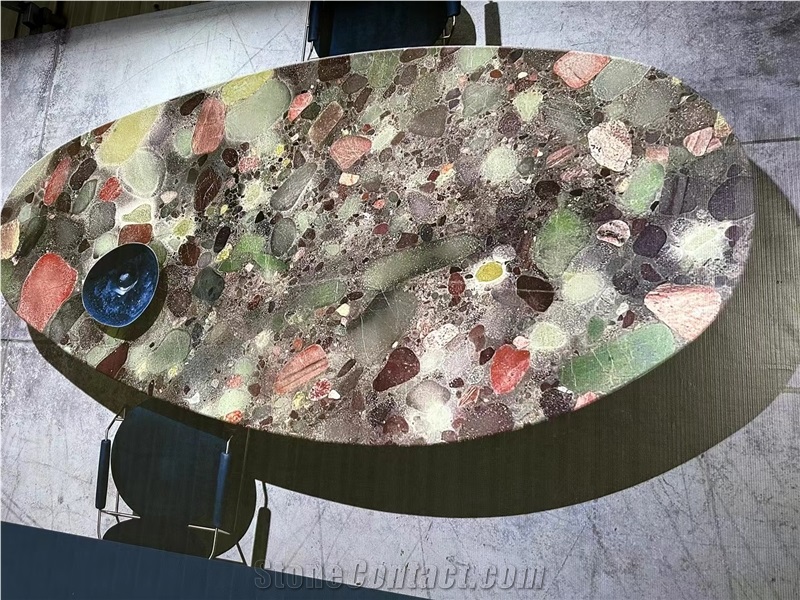 Colourful Four Season Green Granite Slabs