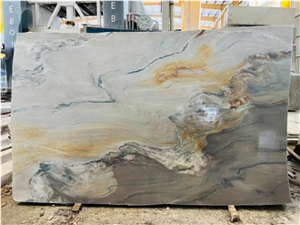 Gold Aqua Aquarella Aquarello Royal Quartzite Slabs