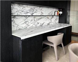 Arabescato Corchia Marble Commercial Counter