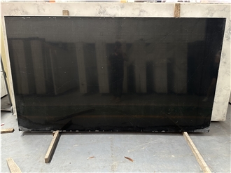 2 Cm Black Quartz Slabs In China