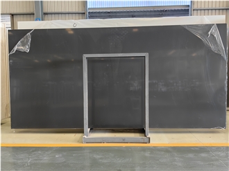 Black Particle Pattern Cheap Factory Inventory Quartz Slabs