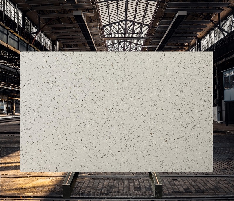 Caiyun Jade Engineering Flooring Cement Terrazzo Tile