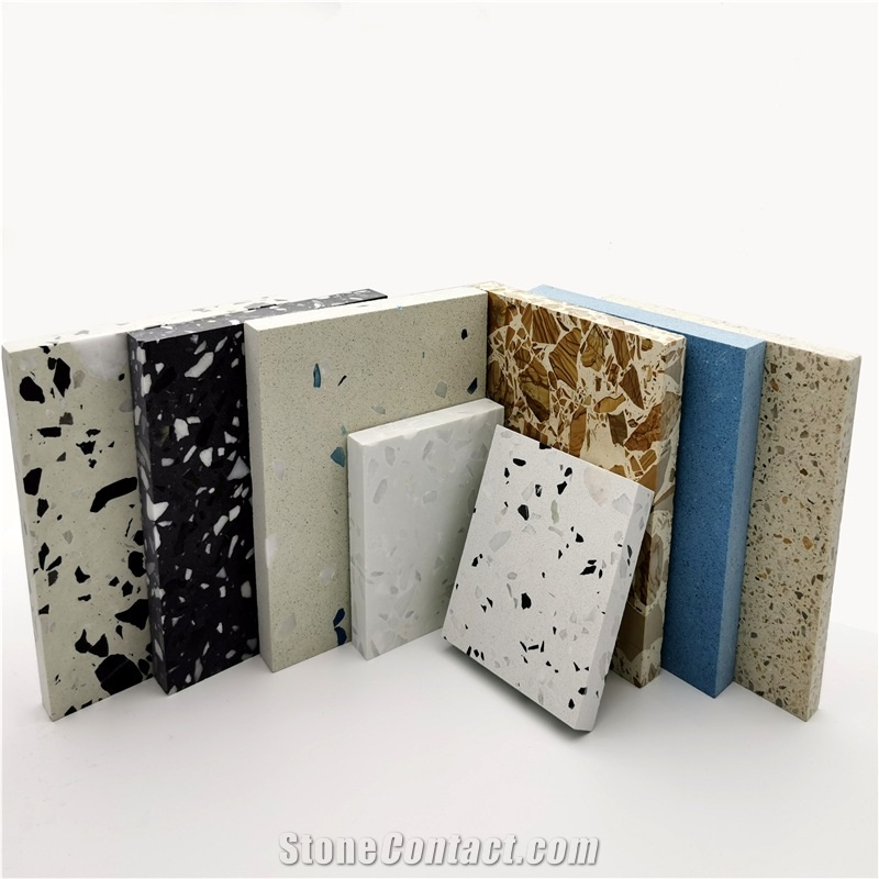 Caiyun Jade Engineering Flooring Cement Terrazzo Tile