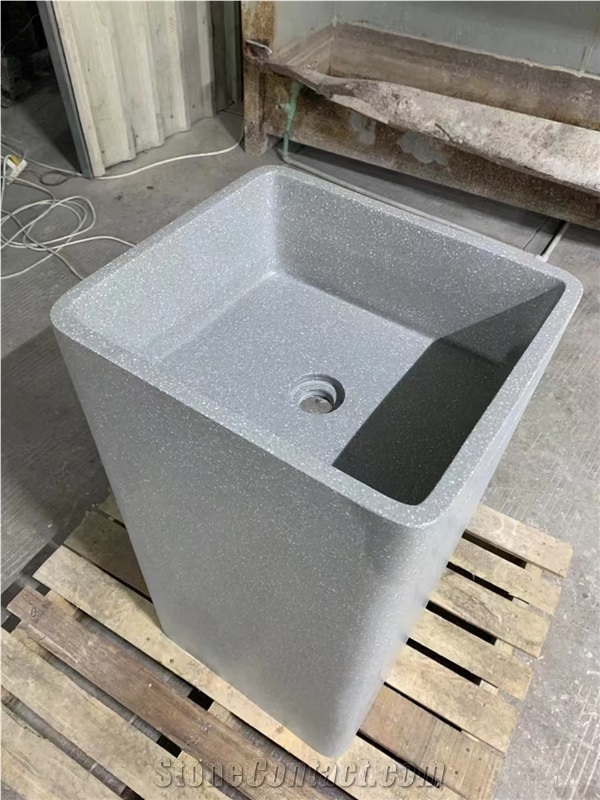 China's Exquisite Terrazzo Polishing Project Kitchen Sink