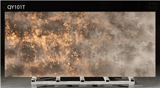Coffee Colored Style Popular Wall Stone Engineered Stone