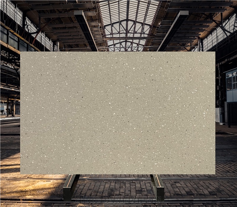 Gray Is Durable And Cheap Terrazzo Tiles