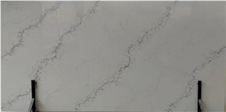Gray Sparkling Vein Polished White Quartz Slabs