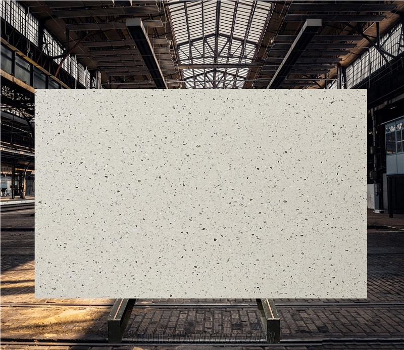 High Quality Walrus White Terrazzo Tiles
