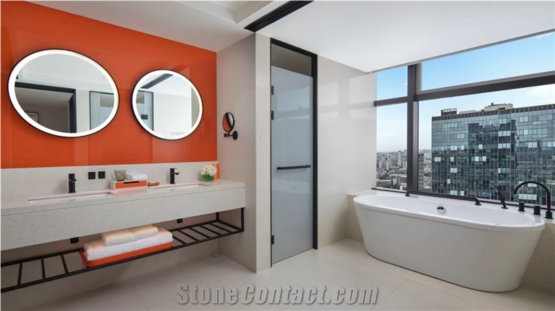 High Quality Walrus White Terrazzo Tiles