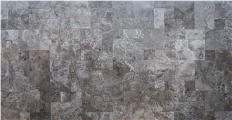 Silver Travertine Code #2 French Pattern