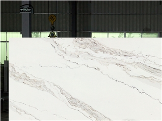 Calacatta Golden Grey Quartz Slabs FG610