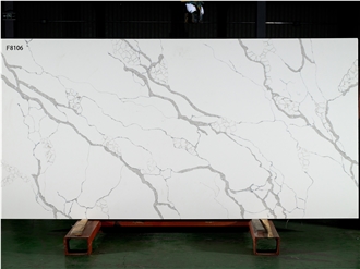 Calacatta Mica Quartz Slabs F8106